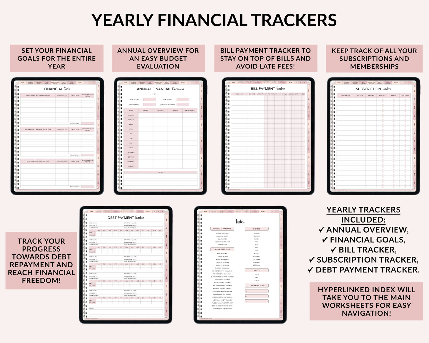 Digital Budget Planner for iPad and Tablets