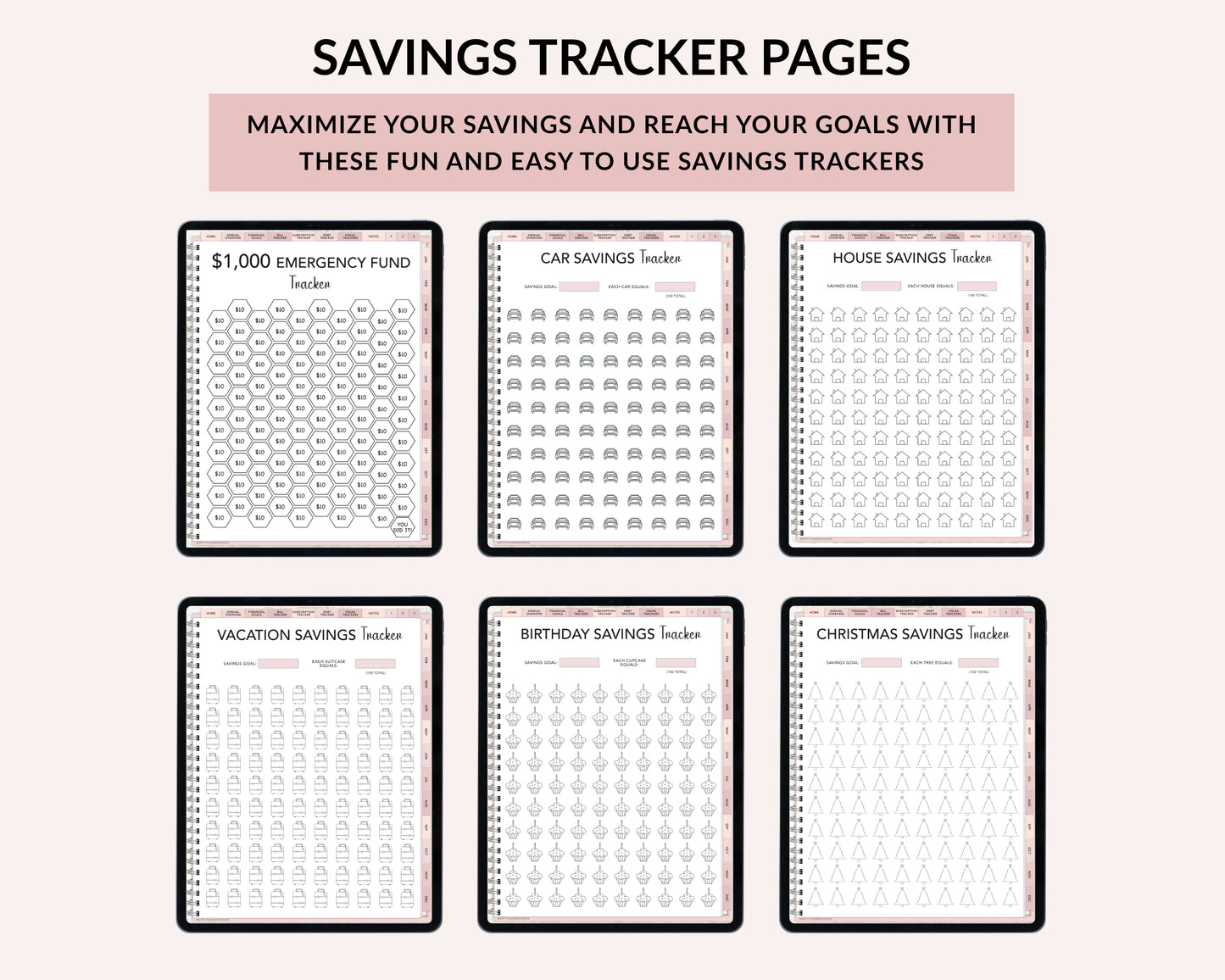 Digital Budget Planner for iPad and Tablets