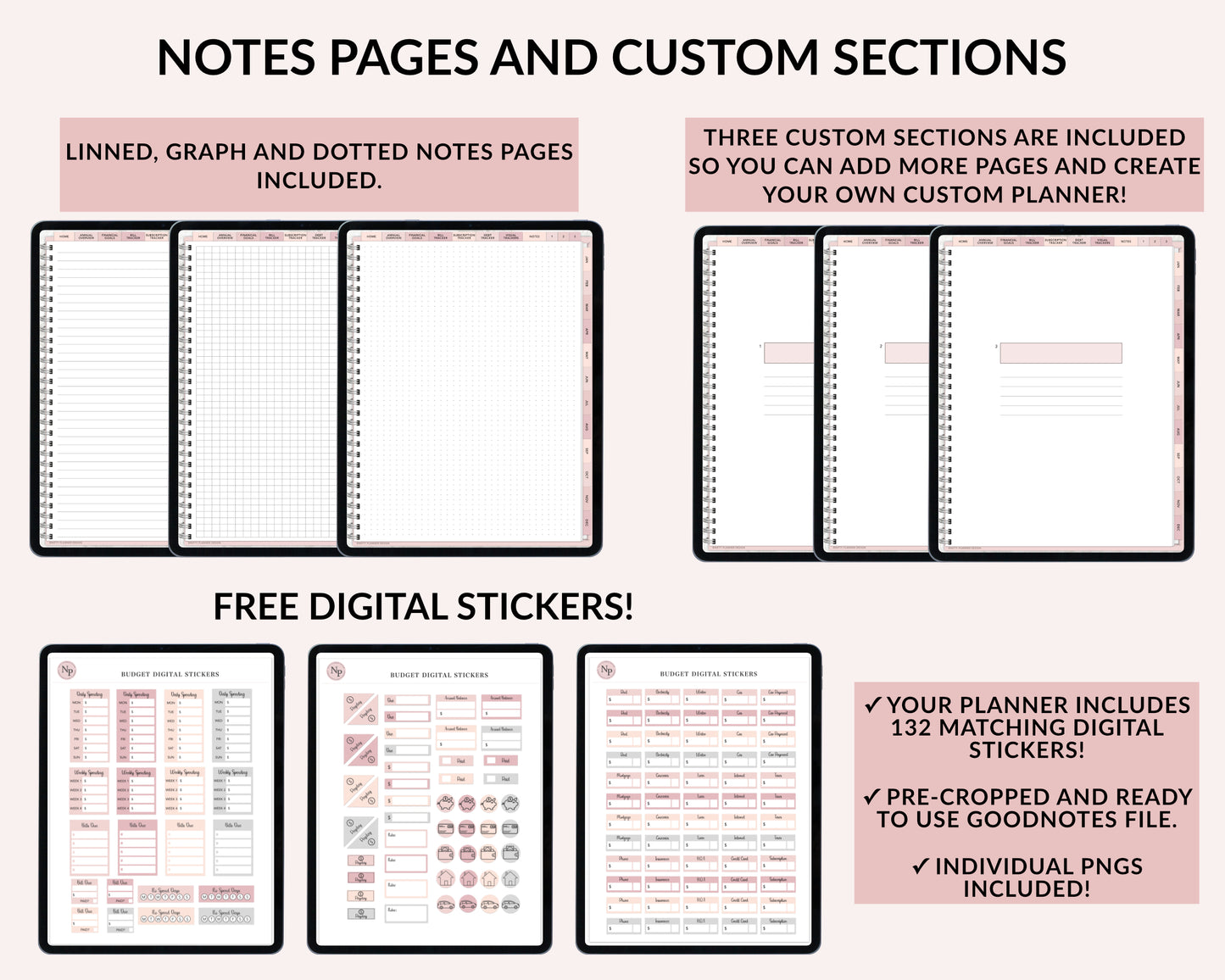 Digital Budget Planner for iPad and Tablets