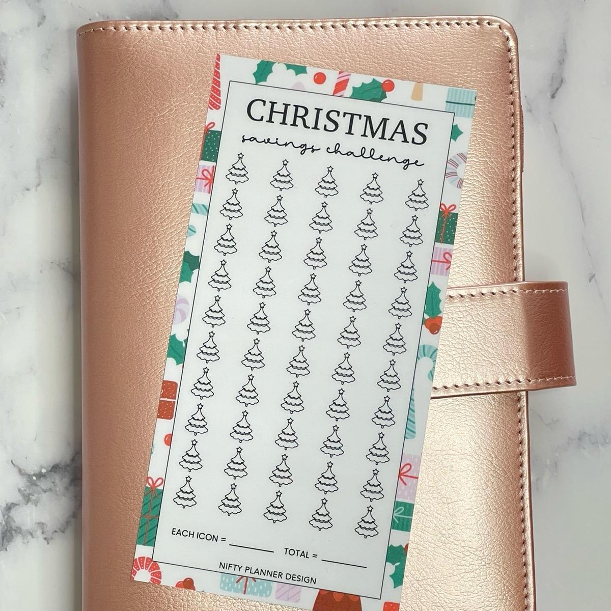 Christmas Savings Challenge Tracker