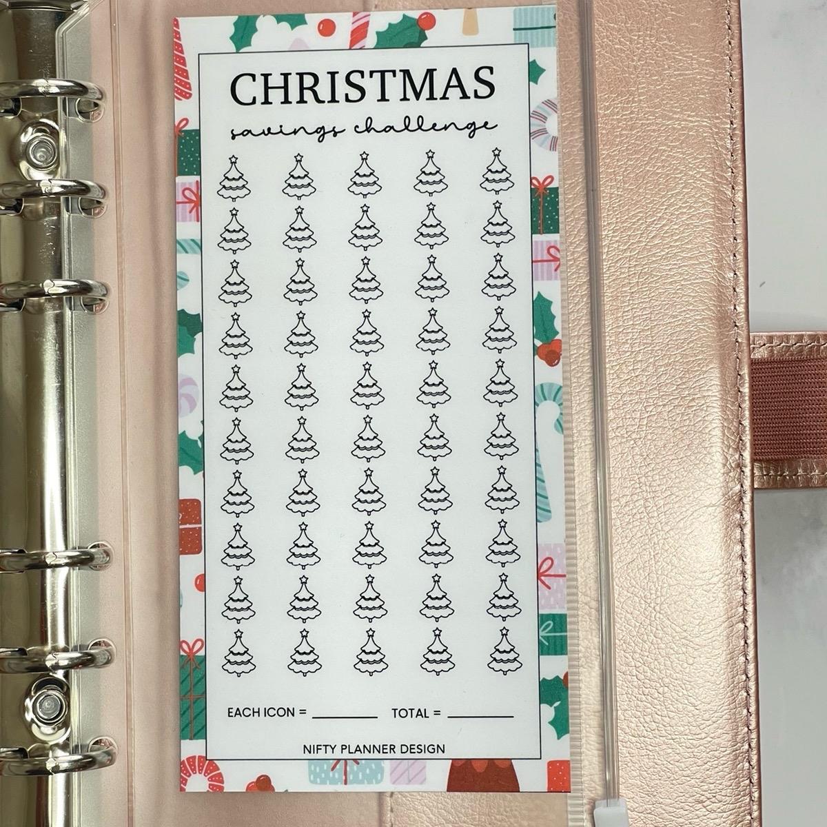 Christmas Savings Challenge Tracker