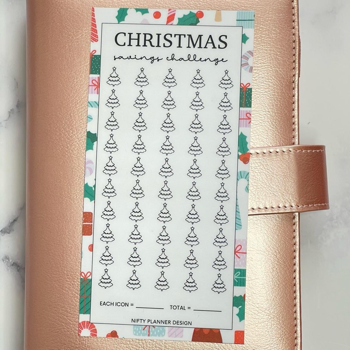 Christmas Savings Challenge Tracker