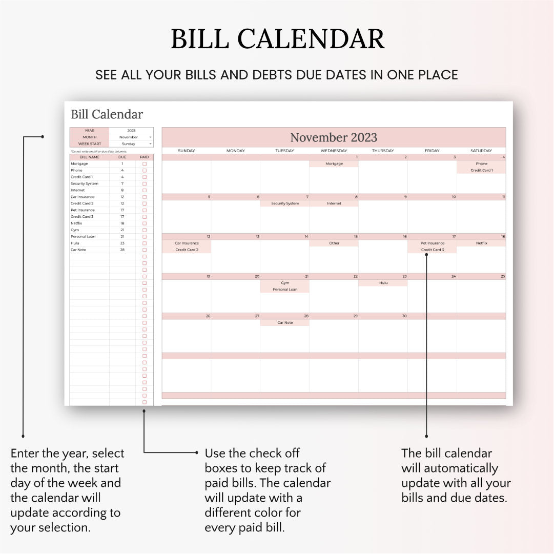 Monthly Budget Spreadsheet - Easy to Use Budget Spreadsheet for Google Sheets