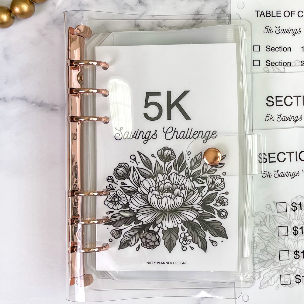 5K Savings Challenge Binder