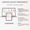 Load image into Gallery viewer, Monthly Budget Spreadsheet  - Easy to Use Budget Spreadsheet for Google Sheets
