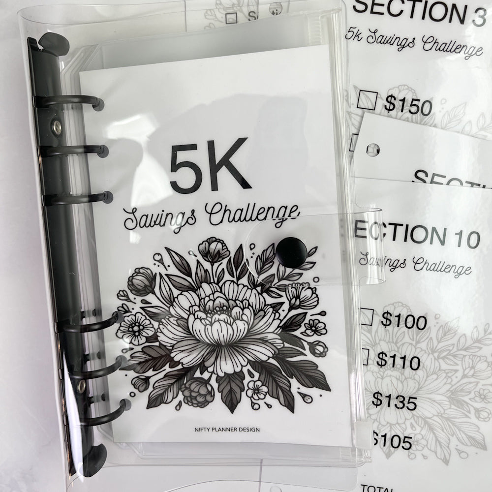 5K Savings Challenge Binder