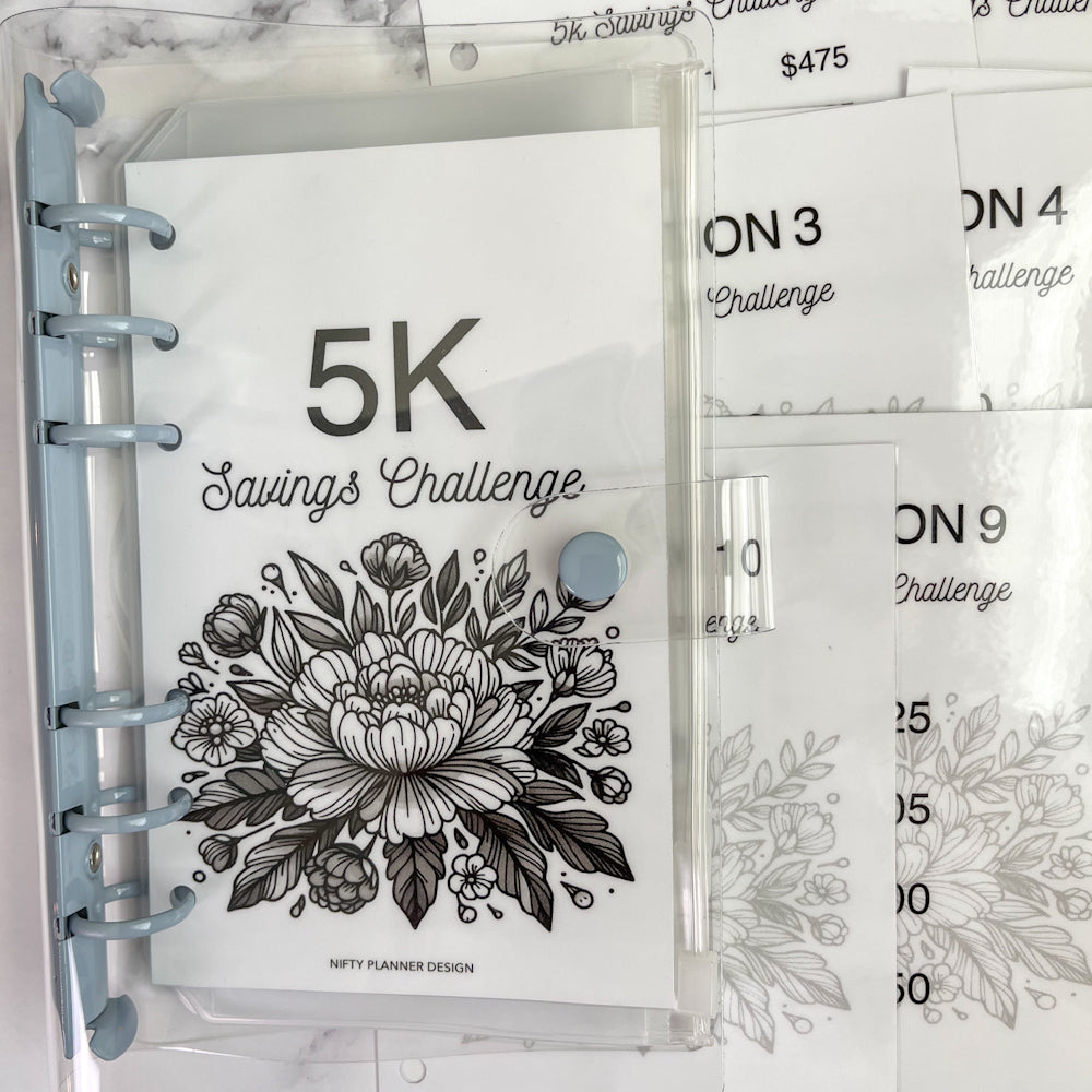 5K Savings Challenge Binder